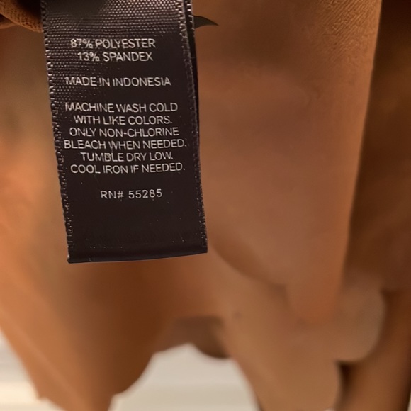 COPY - Express Brown Suede-like Skater dress - Picture 7 of 8